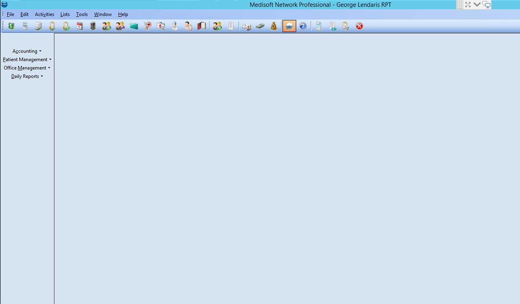 How to remove sidebar menu Medisoft on the Cloud